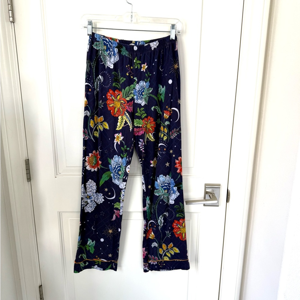 JOHNNY WAS Aurora Borealis Pajama Pants Wide Leg Style SIZE XS - PANTS ONLY